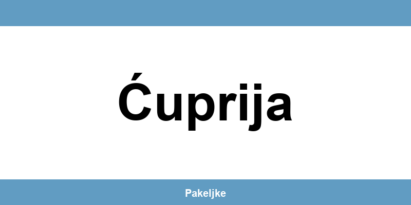 Kontakt AKS kurirske službe u Ćuprija